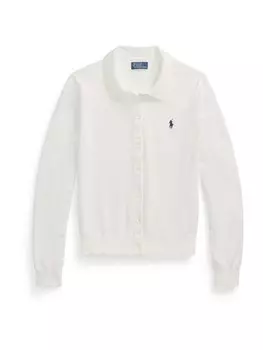 Вязаный кардиган Polo Ralph Lauren, белый