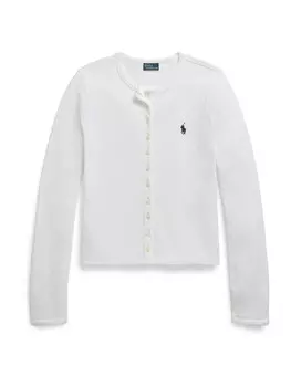 Вязаный кардиган Polo Ralph Lauren, белый