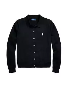 Вязаный кардиган Polo Ralph Lauren, черный