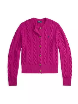 Вязаный кардиган Polo Ralph Lauren, цвет Dark pink