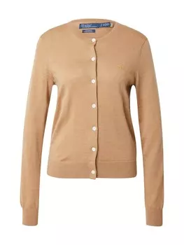 Вязаный кардиган Polo Ralph Lauren Knit Cardigan, кэмел
