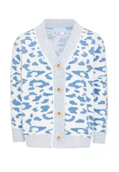 Вязаный кардиган Poomi, синий