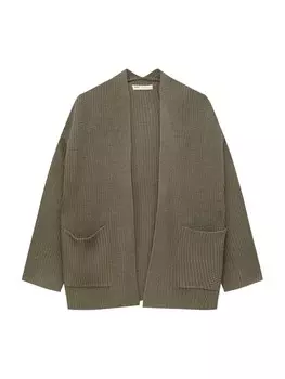 Вязаный кардиган Pull&Bear, хаки