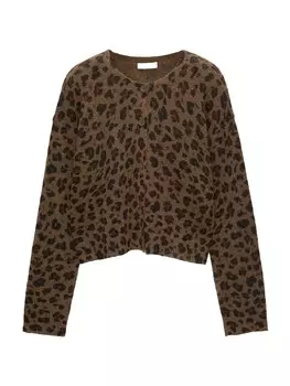 Вязаный кардиган Pull&Bear Knit Cardigan, цвет brown/chocolate/dark brown