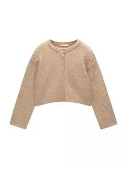 Вязаный кардиган Pull&Bear, песочный