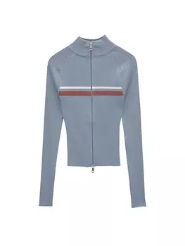 Вязаный кардиган Pull&Bear, светло-синий