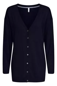 Вязаный кардиган Pulz Jeans, черный