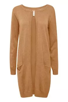 Вязаный кардиган Pulz Jeans Sara, коричневый