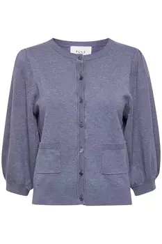 Вязаный кардиган Pulz Jeans SARA, синий