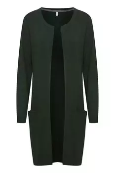 Вязаный кардиган Pulz Jeans Sara, зеленый