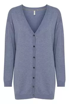 Вязаный кардиган Pulz Jeans, синий