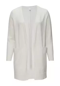 Вязаный кардиган QS, белый