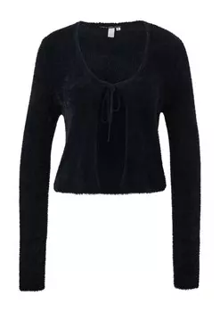 Вязаный кардиган QS, черный