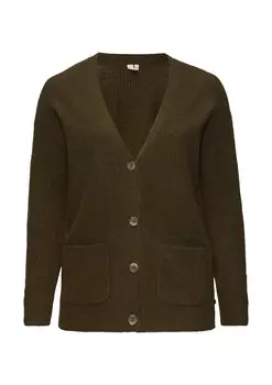 Вязаный кардиган QS, коричневый