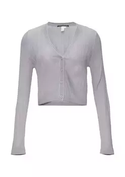 Вязаный кардиган QS, серый
