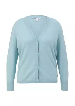 Вязаный кардиган QS, светло-синий