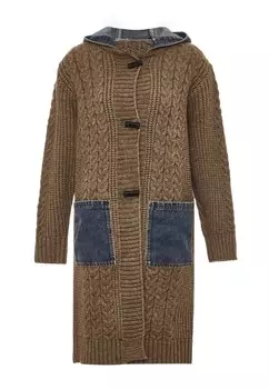 Вязаный кардиган RISA, коричневый