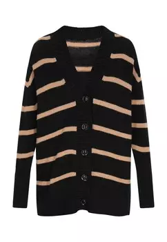 Вязаный кардиган ROCKEASY, черный