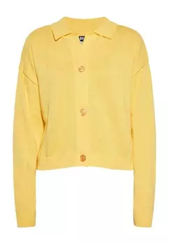 Вязаный кардиган ROCKEASY Knit Cardigan, желтый