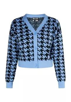 Вязаный кардиган ROCKEASY, лазурный