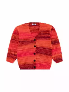 Вязаный кардиган с градиентным принтом MSGM, мультиколор