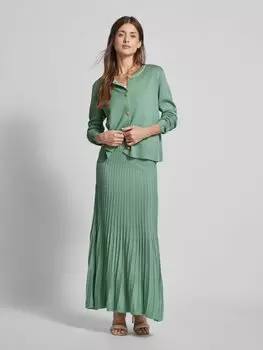 Вязаный кардиган с круглым вырезом Milano Italy, мятный