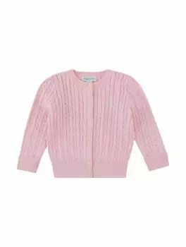 Вязаный кардиган с логотипом Ralph Lauren, розовый