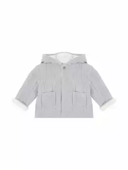 Вязаный кардиган с логотипом Tartine et Chocolat, серый