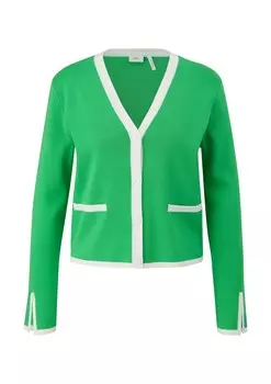 Вязаный кардиган s.Oliver BLACK LABEL Knit Cardigan, зеленый