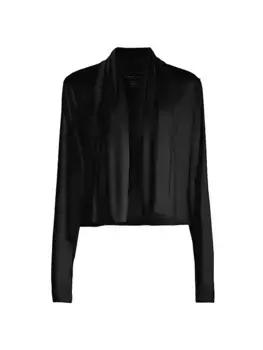 Вязаный кардиган с открытым передом Majestic Filatures, цвет noir