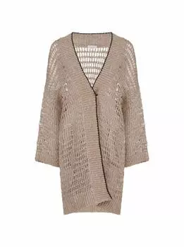 Вязаный кардиган с пайетками Brunello Cucinelli