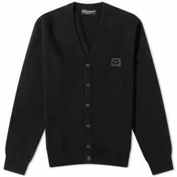 Вязаный кардиган с пластинками Dolce & Gabbana, черный