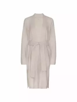 Вязаный кардиган с поясом Eleventy, бежевый