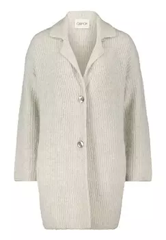 Вязаный кардиган с воротником с лацканами Cartoon, бежевый