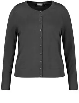 Вязаный кардиган Samoon, темно-серый