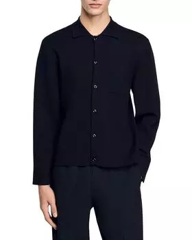 Вязаный кардиган Sandro, черный