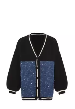 Вязаный кардиган SANIKA, темно-синий