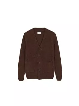 Вязаный кардиган Scalpers Arne, темно коричневый