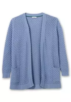 Вязаный кардиган SHEEGO Knit Cardigan, дымно-синий