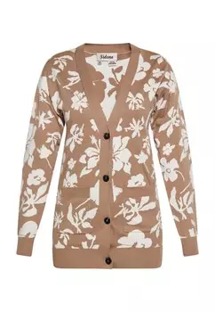 Вязаный кардиган Sidona, коричневый