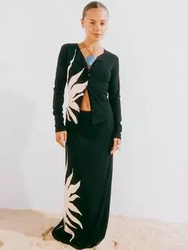 Вязаный кардиган sol Never Fully Dressed, черный/белый