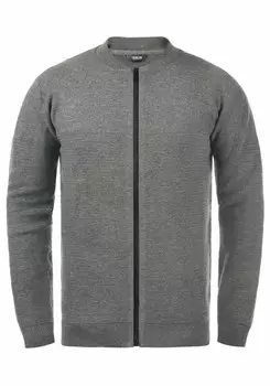 Вязаный кардиган !Solid Cezar, пятнистый серый