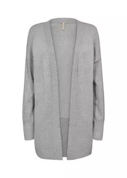 Вязаный кардиган Soyaconcept Dollie, пятнистый серый
