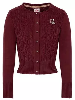 Вязаный кардиган Spieth & Wensky Seerose, красное вино
