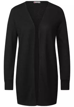 Вязаный кардиган STREET ONE, черный
