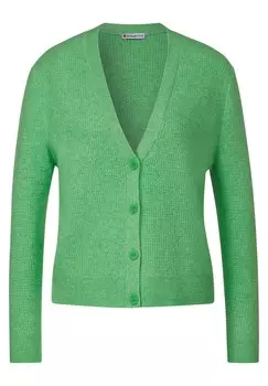 Вязаный кардиган Street One, цвет Grass Green