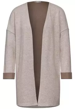 Вязаный кардиган STREET ONE Knit Cardigan, бежевый