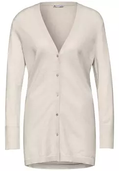 Вязаный кардиган STREET ONE Knit Cardigan, бежевый