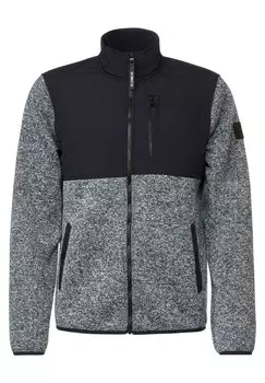 Вязаный кардиган Street One Men, темно-синий/пятнистый синий