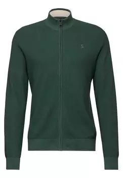 Вязаный кардиган Street One MEN, зеленый